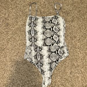 snake skin bodysuit
